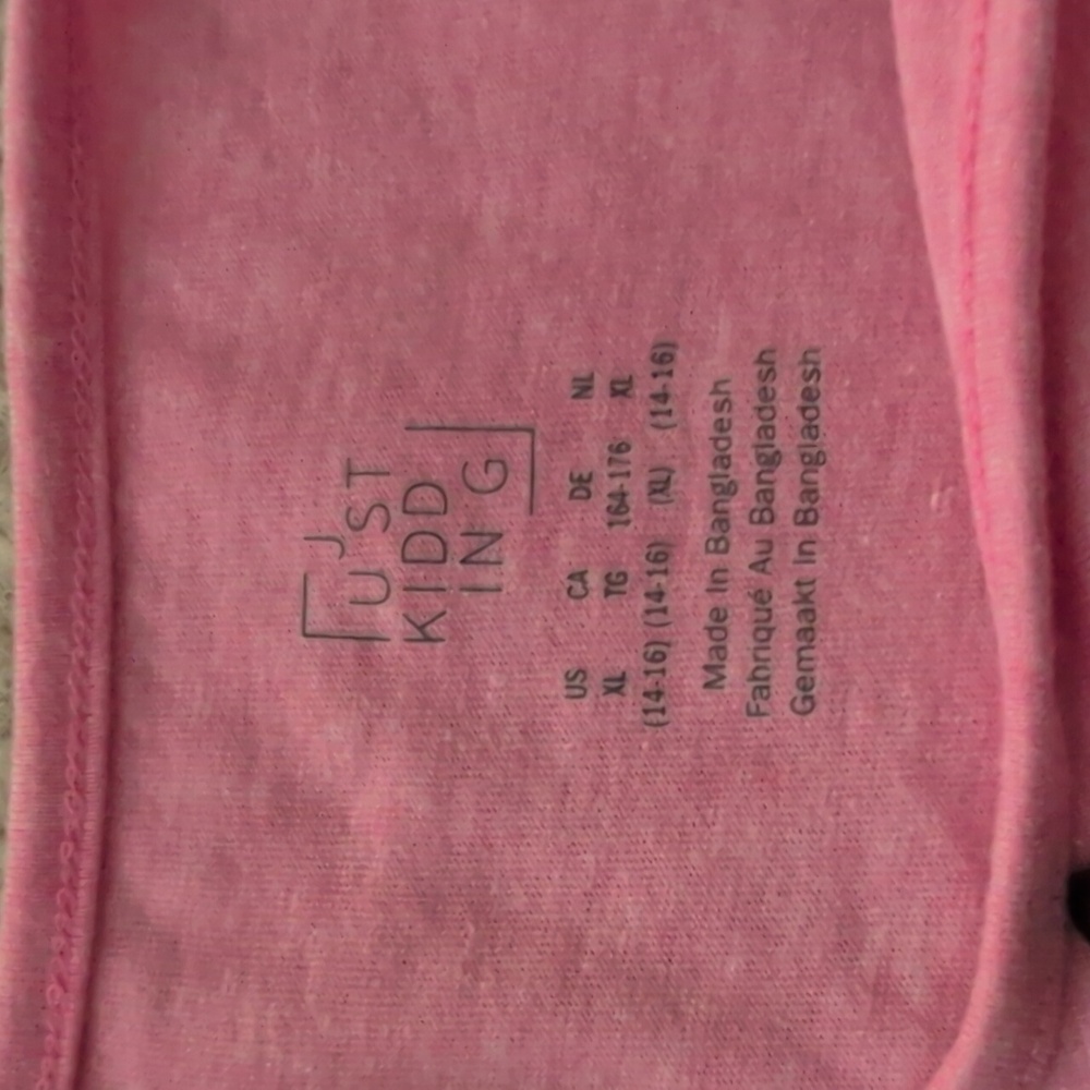 Pink Kids Ruffle Sleeve Top XL - Picture 3 of 4